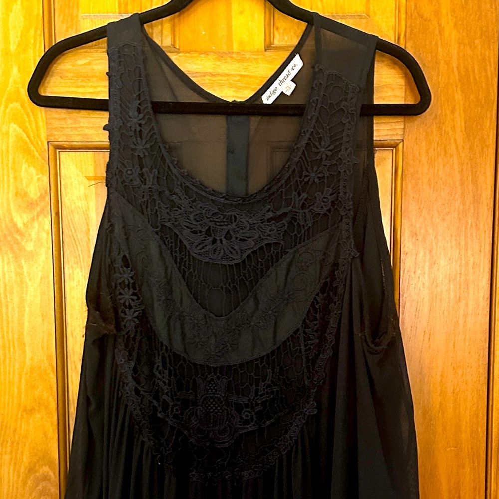 Black Sleeveless Lace top